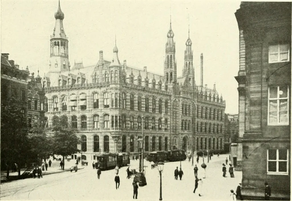 An illustration from Amsterdam et Harlem, 1913, leaf 100