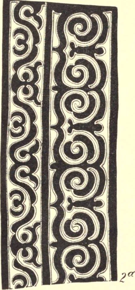 An illustration from The decorative art of the Amur tribes, 1902, leaf 107