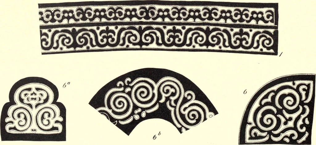 An illustration from The decorative art of the Amur tribes, 1902, leaf 107