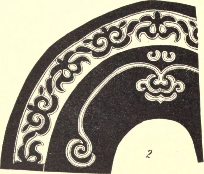 An illustration from The decorative art of the Amur tribes, 1902, leaf 107