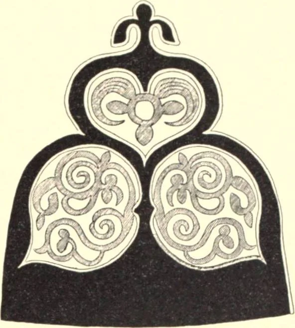 An illustration from The decorative art of the Amur tribes, 1902, leaf 110
