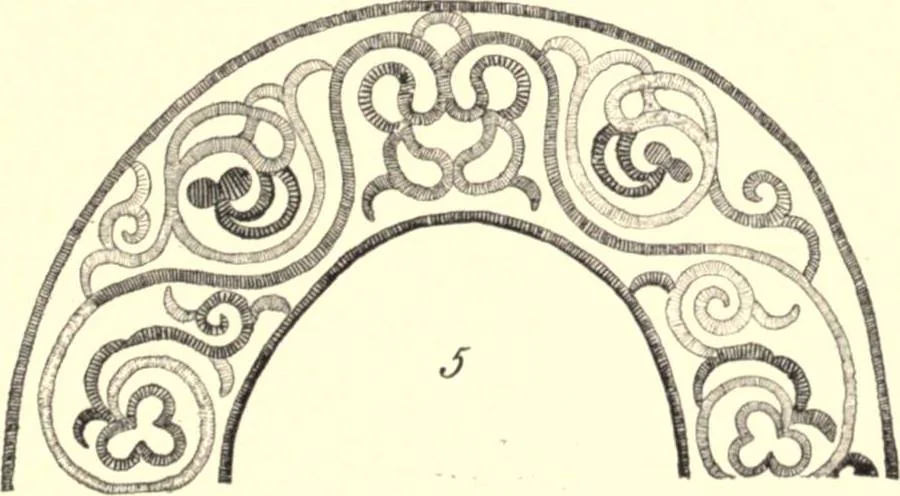 An illustration from The decorative art of the Amur tribes, 1902, leaf 116