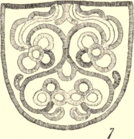 An illustration from The decorative art of the Amur tribes, 1902, leaf 116