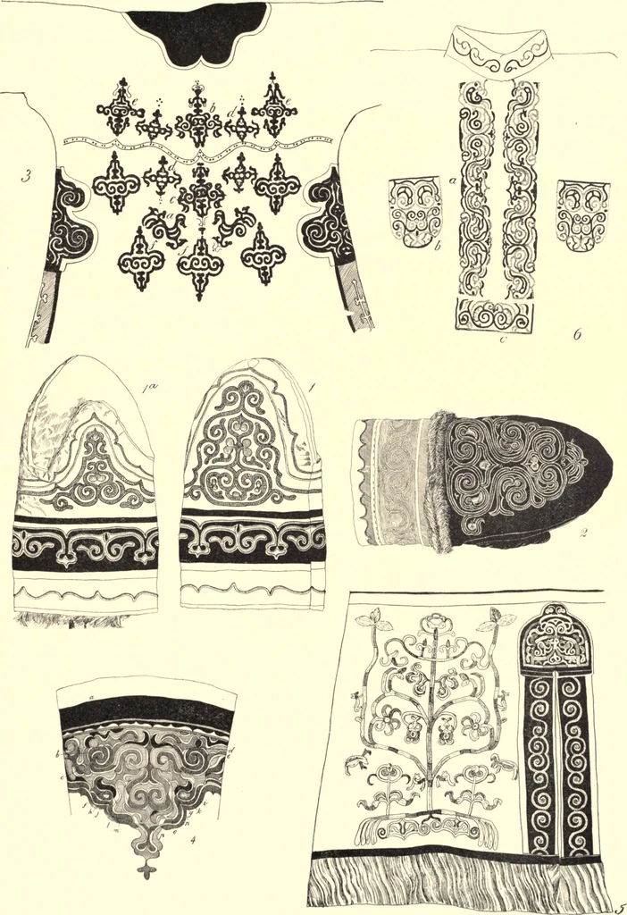 An illustration from The decorative art of the Amur tribes, 1902, leaf 120