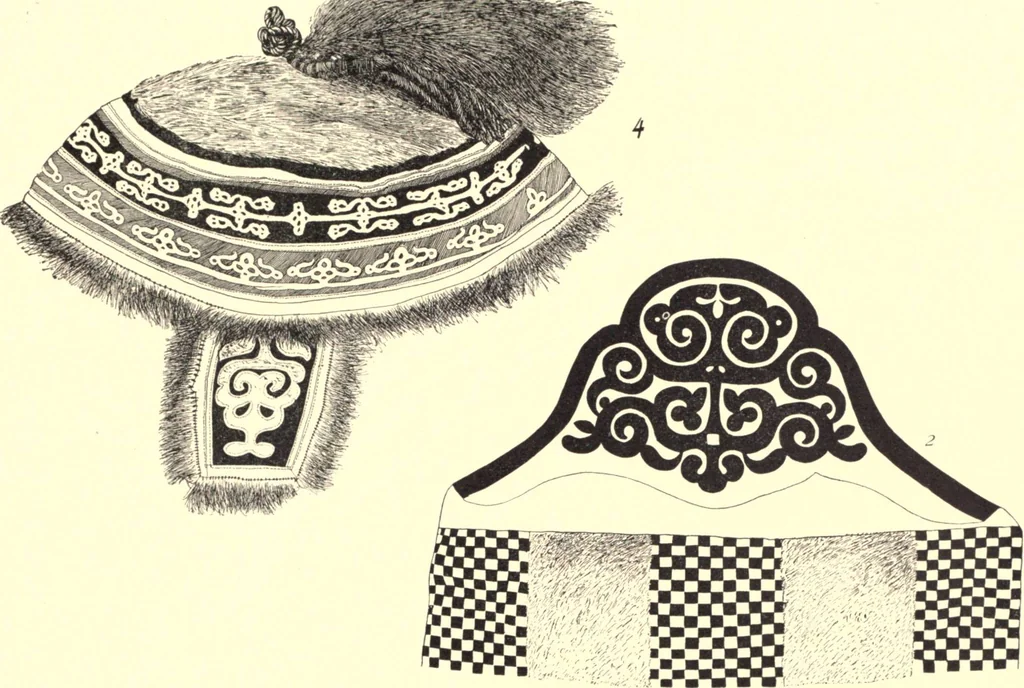 An illustration from The decorative art of the Amur tribes, 1902, leaf 128