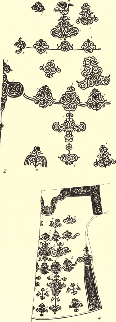An illustration from The decorative art of the Amur tribes, 1902, leaf 131
