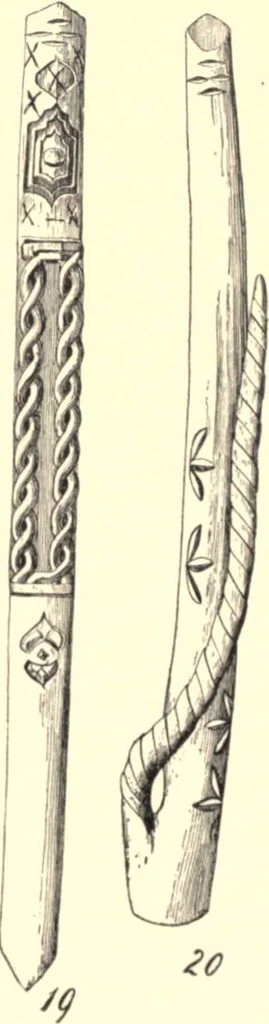 An illustration from The decorative art of the Amur tribes, 1902, leaf 140