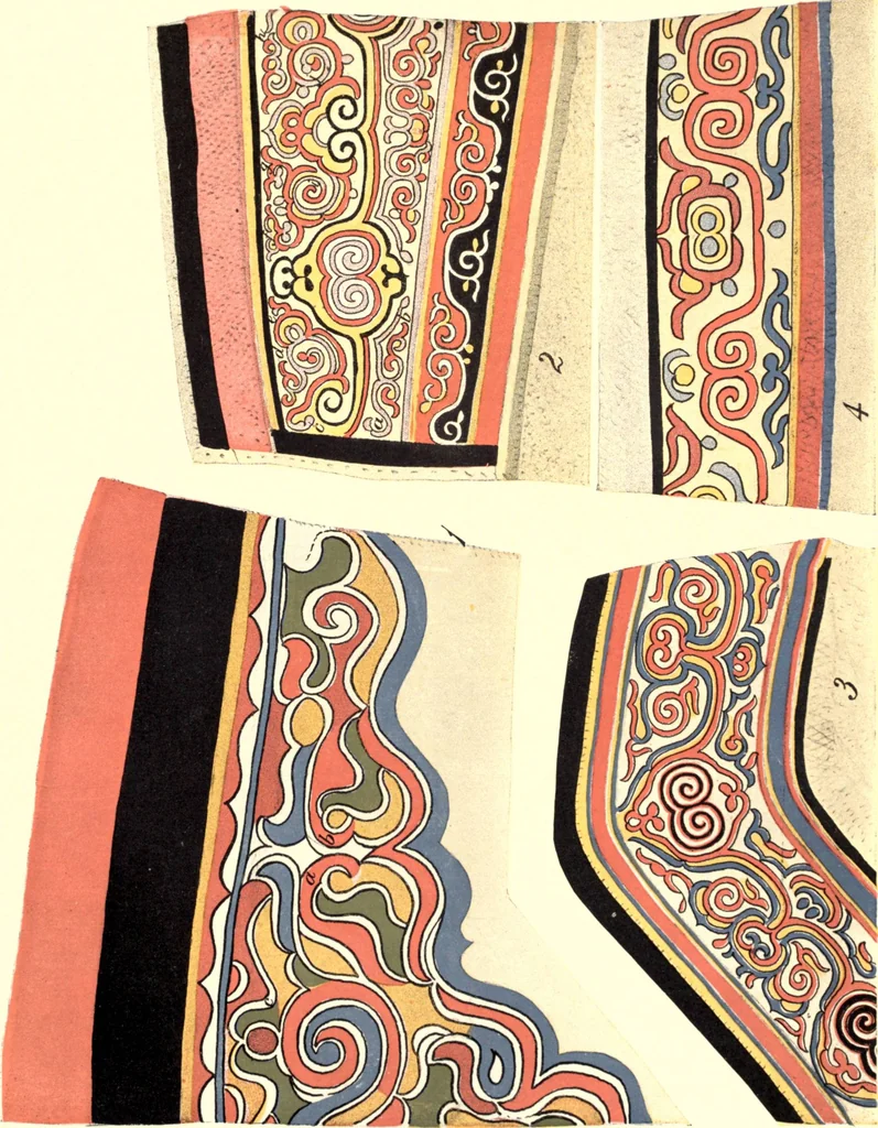 An illustration from The decorative art of the Amur tribes, 1902, leaf 144