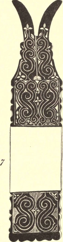 An illustration from The decorative art of the Amur tribes, 1902, leaf 24