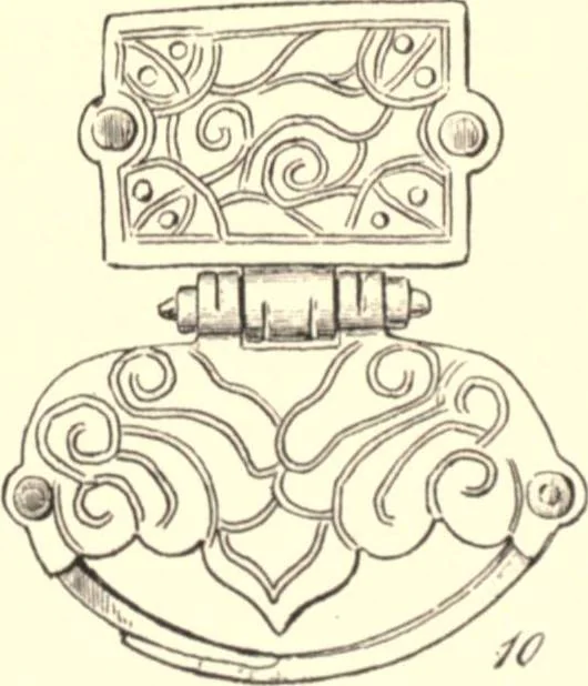 An illustration from The decorative art of the Amur tribes, 1902, leaf 24