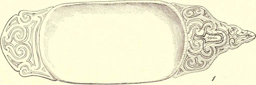 An illustration from The decorative art of the Amur tribes, 1902, leaf 31