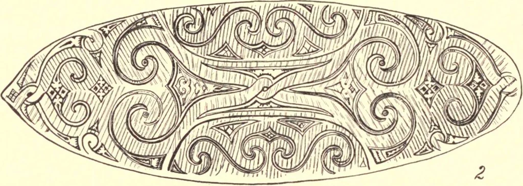 An illustration from The decorative art of the Amur tribes, 1902, leaf 31