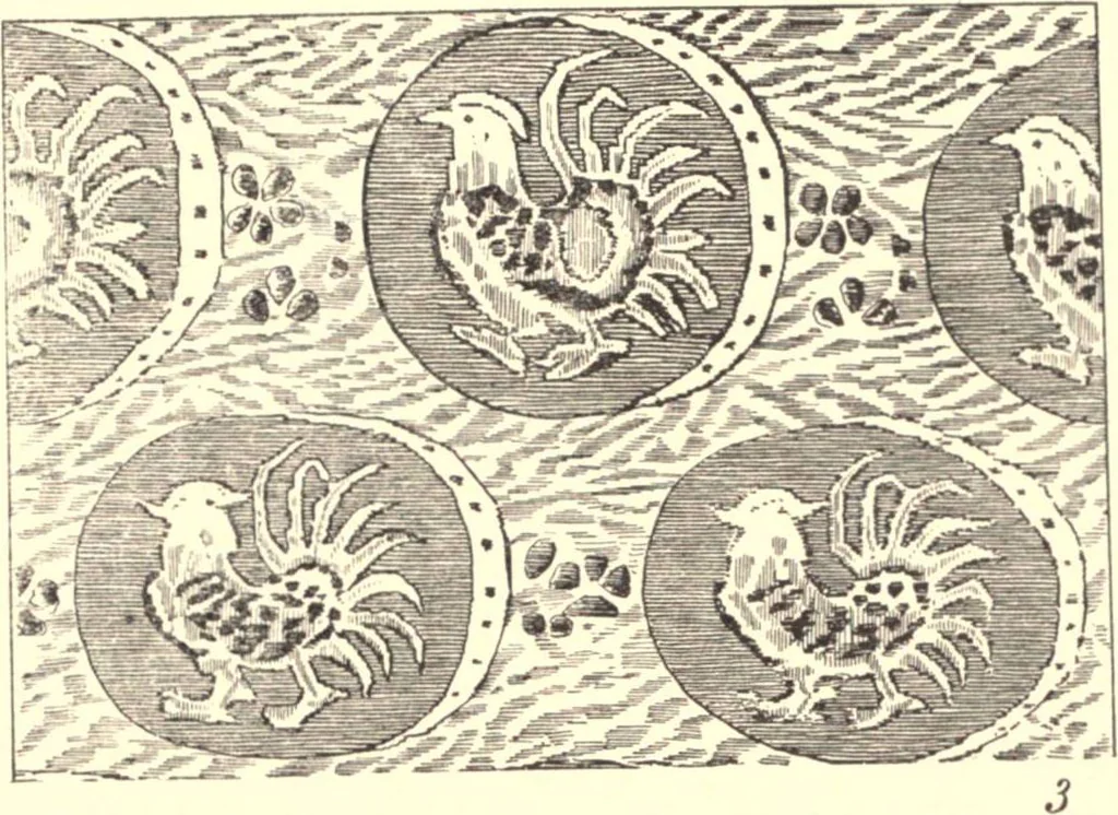 An illustration from The decorative art of the Amur tribes, 1902, leaf 38