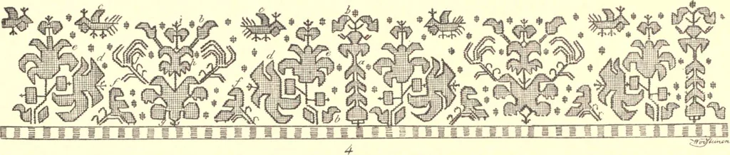 An illustration from The decorative art of the Amur tribes, 1902, leaf 46