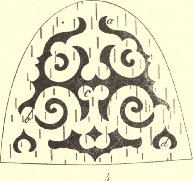 An illustration from The decorative art of the Amur tribes, 1902, leaf 50