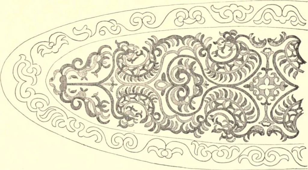 An illustration from The decorative art of the Amur tribes, 1902, leaf 70