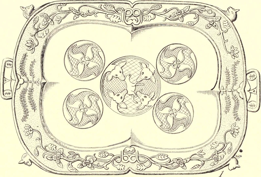 An illustration from The decorative art of the Amur tribes, 1902, leaf 83