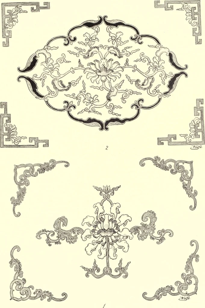 An illustration from The decorative art of the Amur tribes, 1902, leaf 94