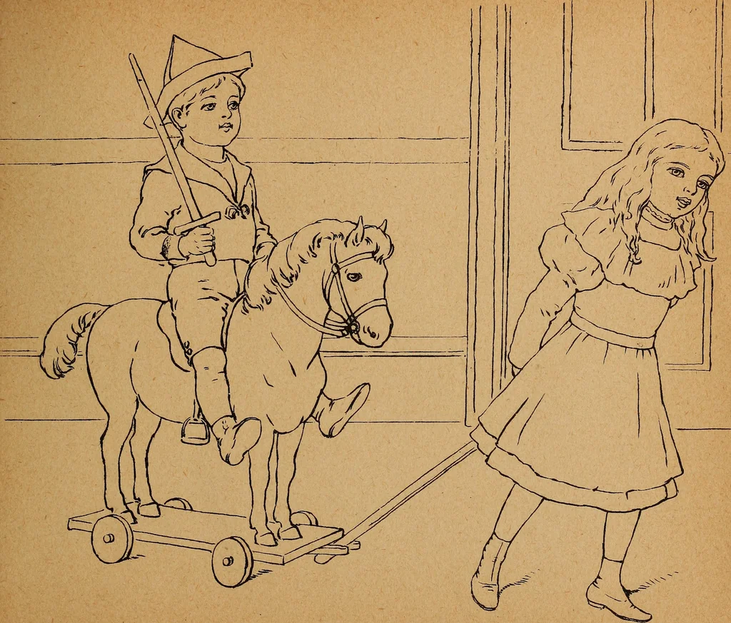 An illustration from Amusement for little children; drawing and tracing book .., 1898, leaf 100