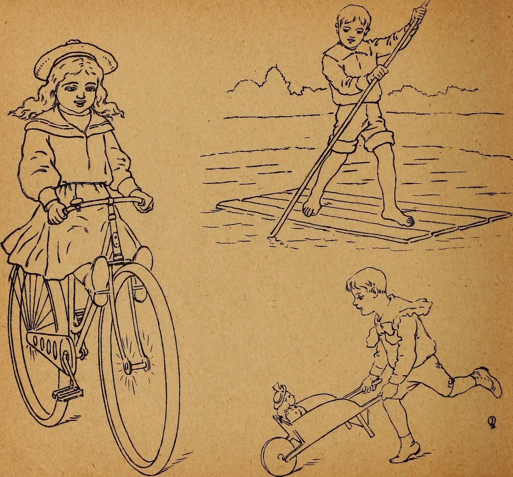 An illustration from Amusement for little children; drawing and tracing book .., 1898, leaf 33