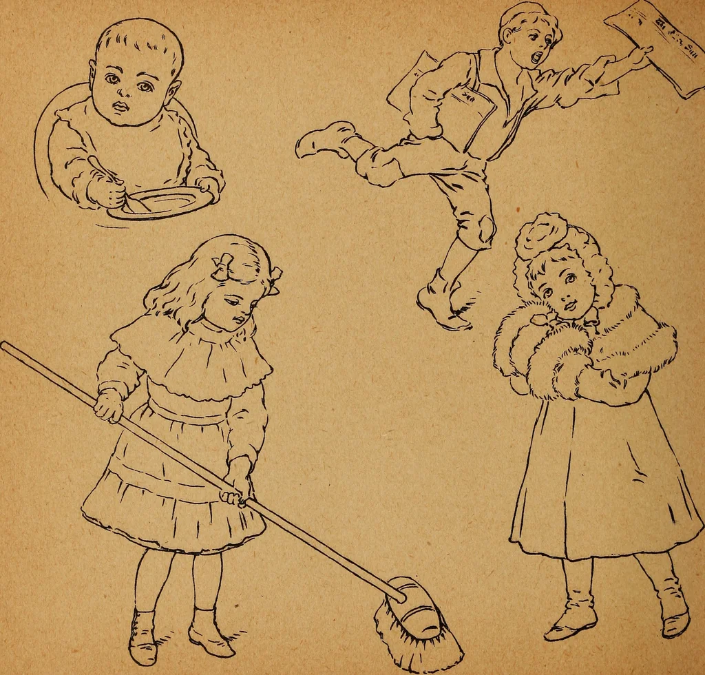 An illustration from Amusement for little children; drawing and tracing book .., 1898, leaf 37