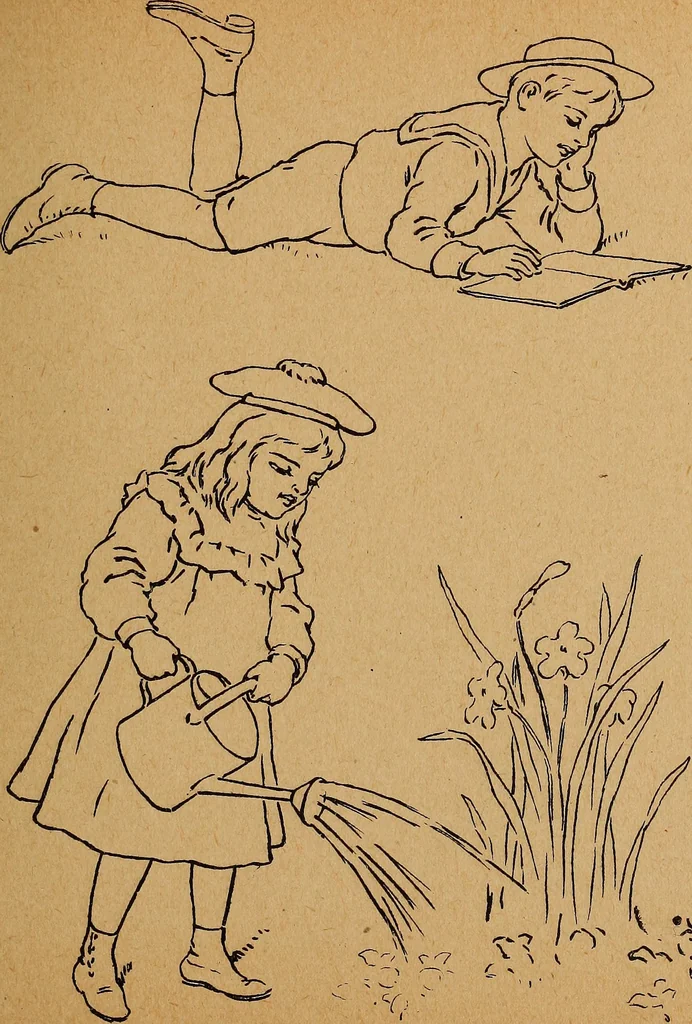 An illustration from Amusement for little children; drawing and tracing book .., 1898, leaf 40