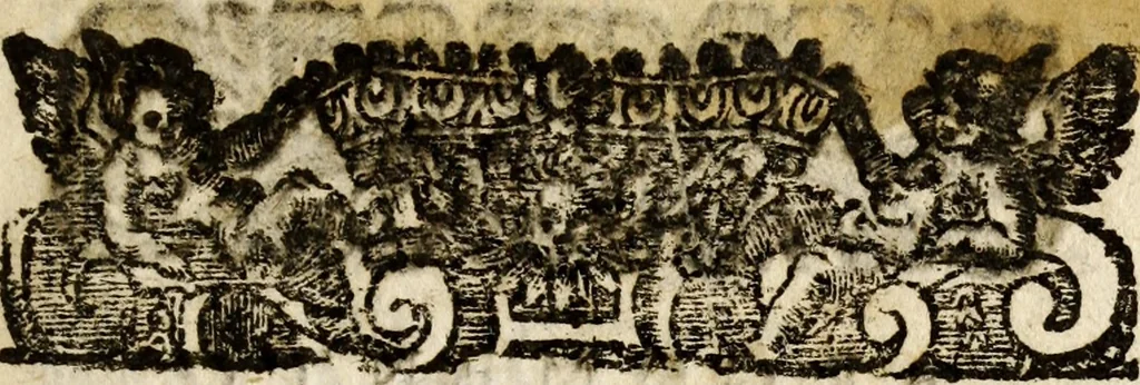 An illustration from Amvlio, e Nvmitore: drama per musica, 1689, leaf 8