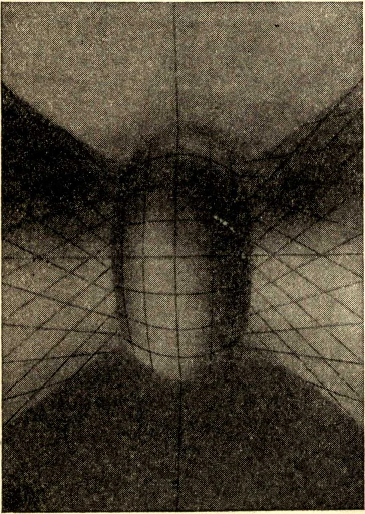 An illustration from Analytic geometry of space, 1914, leaf 125