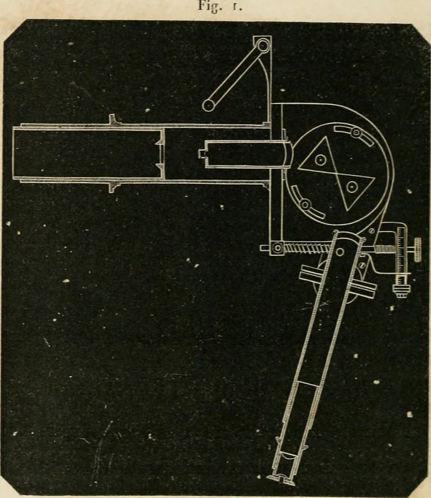 An illustration from Analyse spectrale des corps célestes. Traduit de l'anglais par l'abbé Moigno, 1866, leaf 19