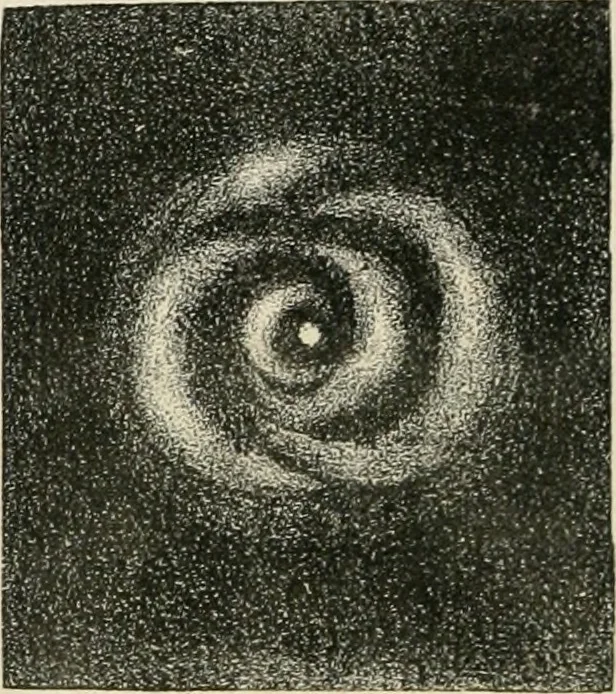 An illustration from Analyse spectrale des corps célestes. Traduit de l'anglais par l'abbé Moigno, 1866, leaf 41