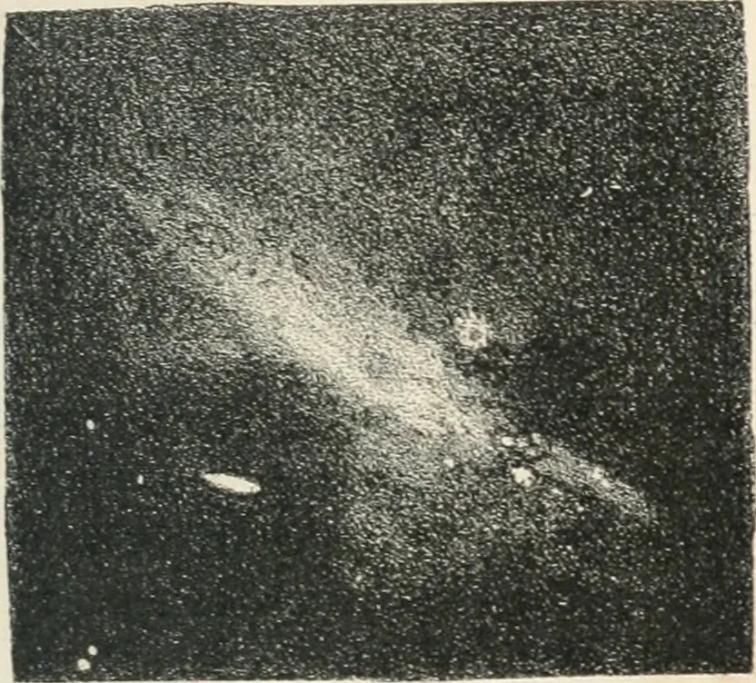 An illustration from Analyse spectrale des corps célestes. Traduit de l'anglais par l'abbé Moigno, 1866, leaf 44