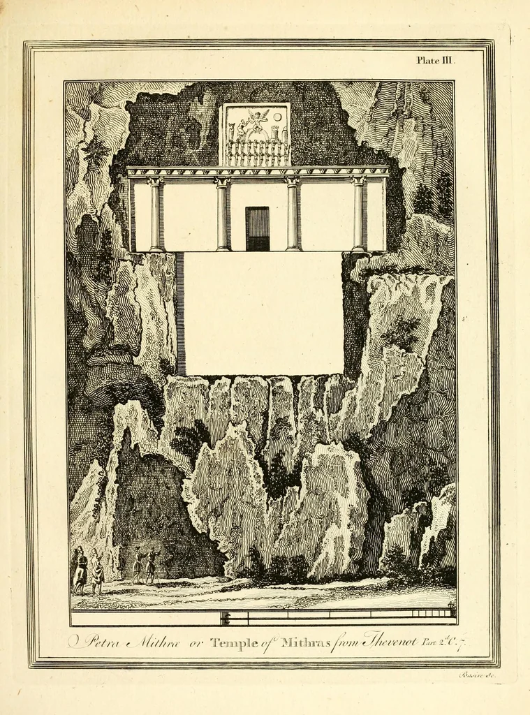 An illustration from A new system, or, An analysis of ancient mythology : wherein an attempt is made to divest tradition of fable, and to reduce the truth to its original purity ..., 1774, leaf 265
