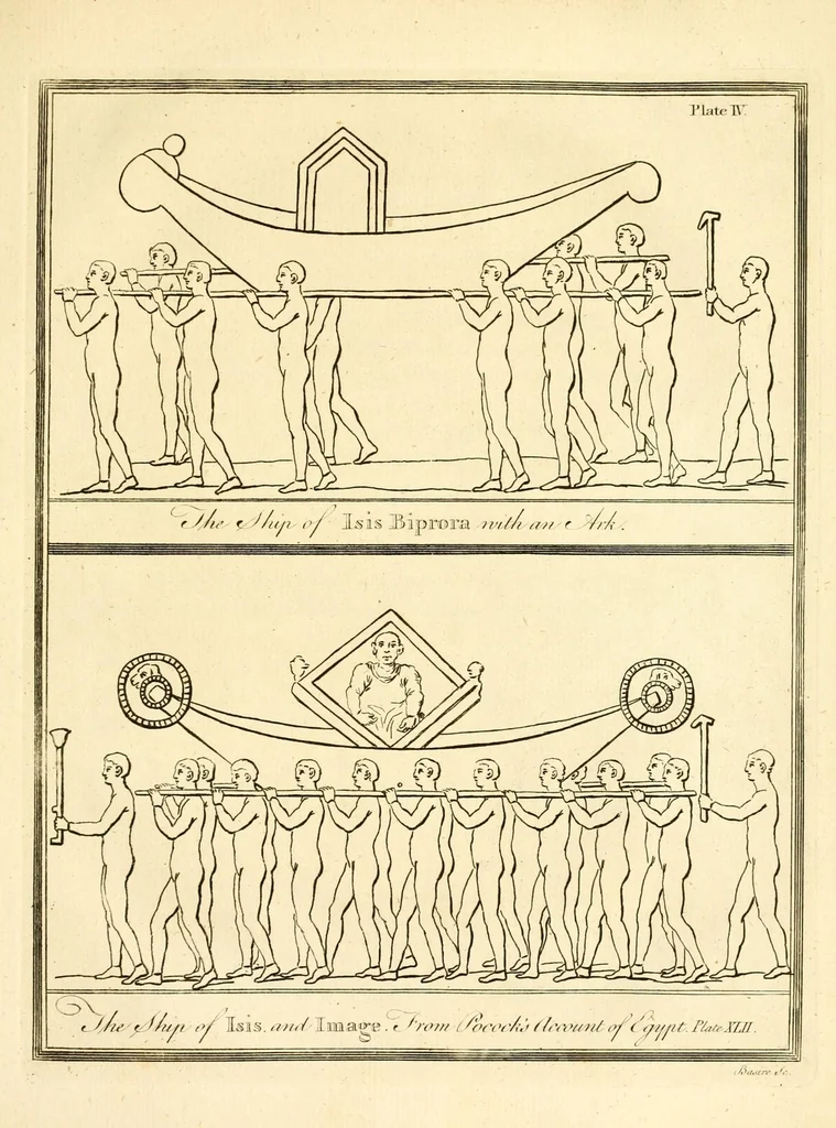An illustration from A new system, or, An analysis of ancient mythology : wherein an attempt is made to divest tradition of fable, and to reduce the truth to its original purity ..., 1774, leaf 287