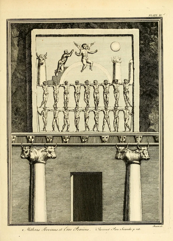 An illustration from A new system, or, An analysis of ancient mythology : wherein an attempt is made to divest tradition of fable, and to reduce the truth to its original purity ..., 1774, leaf 477