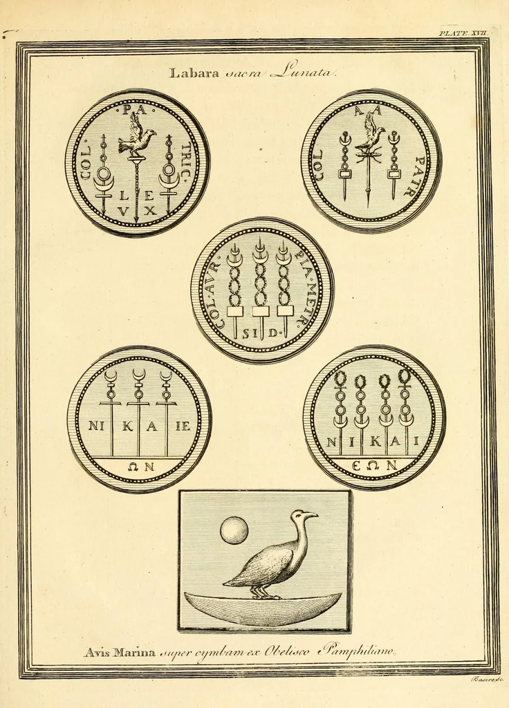 An illustration from A new system, or, An analysis of ancient mythology : wherein an attempt is made to divest tradition of fable, and to reduce the truth to its original purity ..., 1774, leaf 505