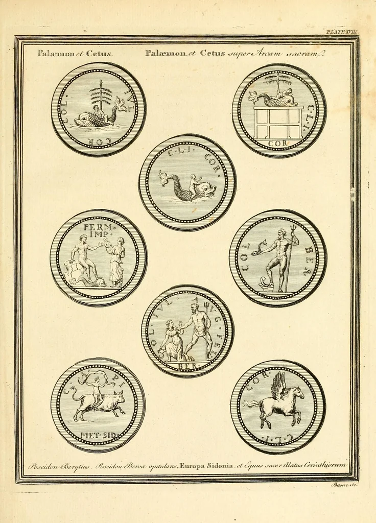 An illustration from A new system, or, An analysis of ancient mythology : wherein an attempt is made to divest tradition of fable, and to reduce the truth to its original purity ..., 1774, leaf 515
