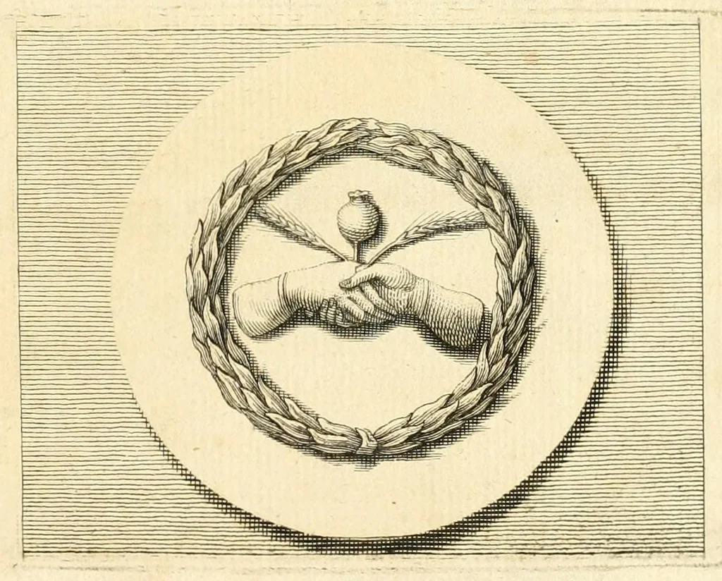 An illustration from A new system, or, An analysis of ancient mythology : wherein an attempt is made to divest tradition of fable, and to reduce the truth to its original purity ..., 1774, leaf 595