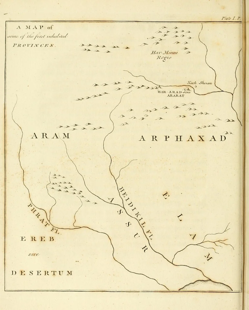 An illustration from A new system, or, An analysis of ancient mythology : wherein an attempt is made to divest tradition of fable, and to reduce the truth to its original purity ..., 1774, leaf 38