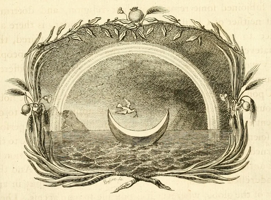 An illustration from A new system, or, An analysis of ancient mythology : wherein an attempt is made to divest tradition of fable, and to reduce the truth to its original purity ..., 1774, leaf 627