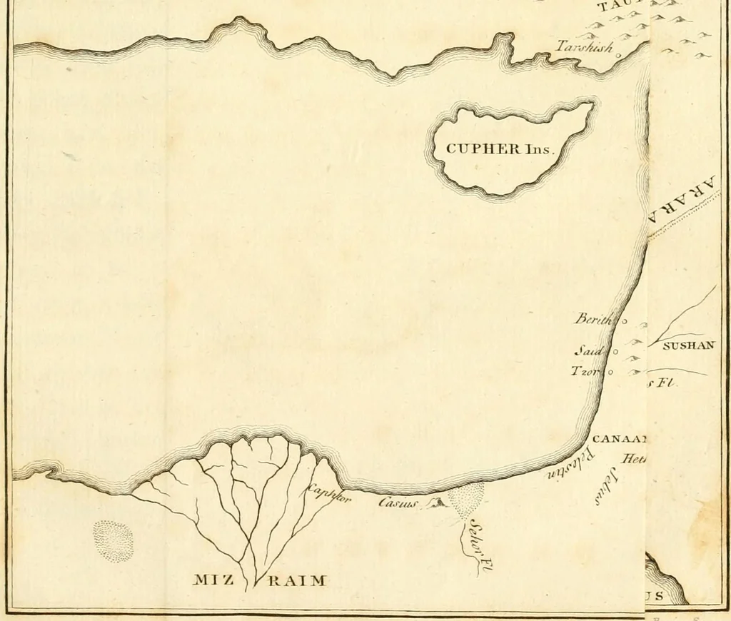 An illustration from A new system, or, An analysis of ancient mythology : wherein an attempt is made to divest tradition of fable, and to reduce the truth to its original purity ..., 1774, leaf 93