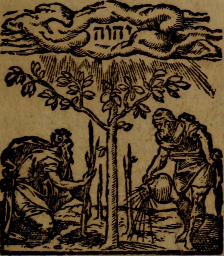 An illustration from Analysis logica in Epistolam ad Hebraeos, 1610, leaf 2