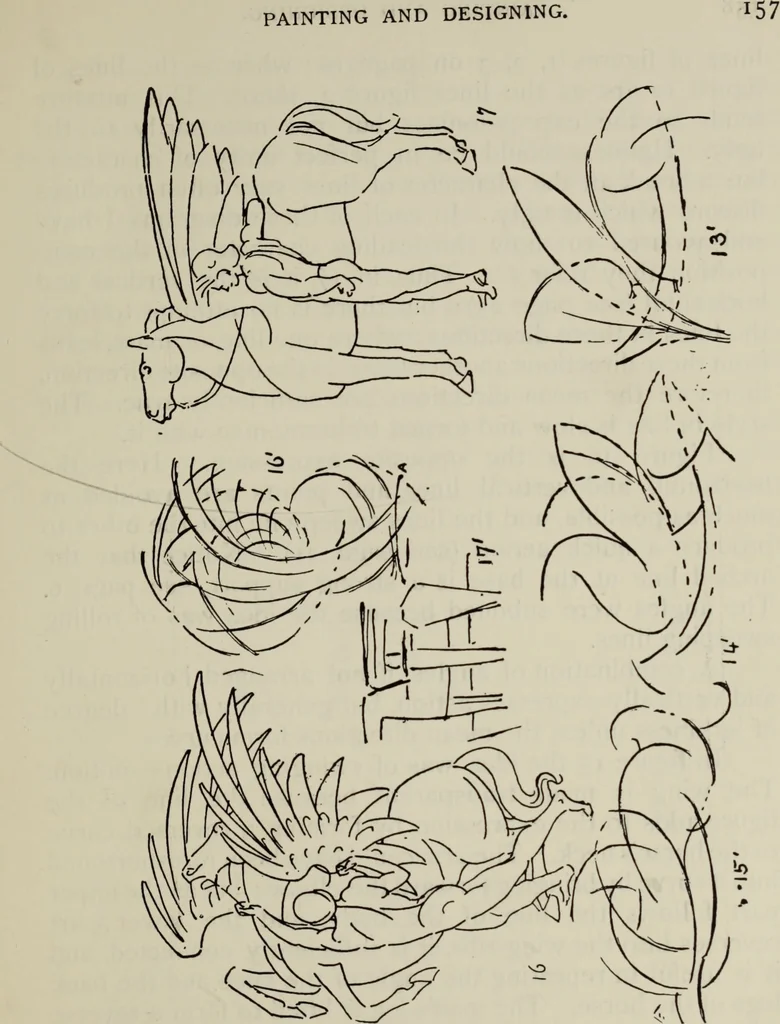 An illustration from Analysis of drawing, painting and composing, 1904, leaf 168