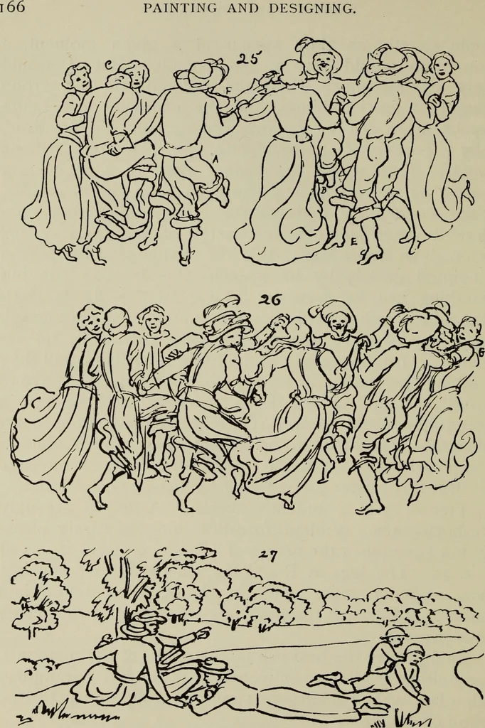 An illustration from Analysis of drawing, painting and composing, 1904, leaf 177
