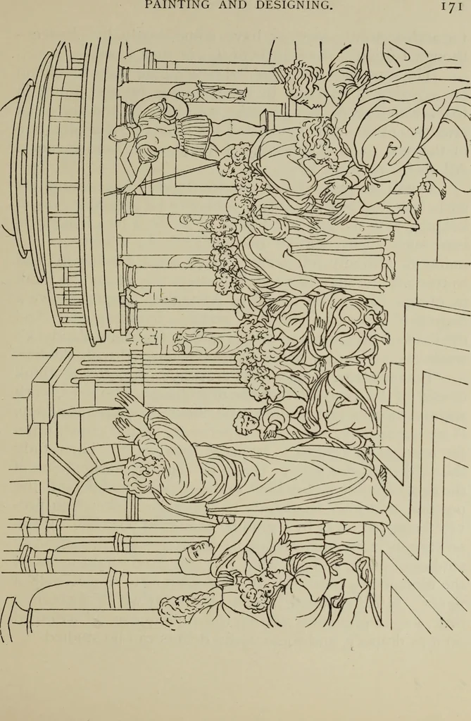 An illustration from Analysis of drawing, painting and composing, 1904, leaf 182