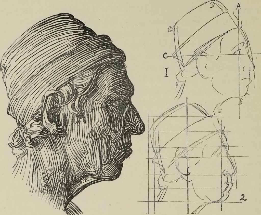 An illustration from Analysis of drawing, painting and composing, 1904, leaf 77