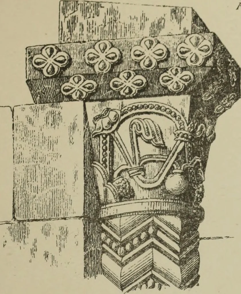 An illustration from An analysis of Gothic architecture. Illustrated by a series of upwards of seven hundred examples of doorways, windows, mouldings, roofs, arches, crosses, panels, buttresses, seats, screens, etc., and accompanied with remarks on the several details of an ecclesiastical edifice, 1903, leaf 144