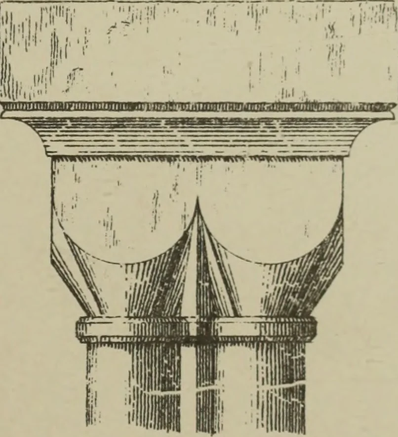 An illustration from An analysis of Gothic architecture. Illustrated by a series of upwards of seven hundred examples of doorways, windows, mouldings, roofs, arches, crosses, panels, buttresses, seats, screens, etc., and accompanied with remarks on the several details of an ecclesiastical edifice, 1903, leaf 144