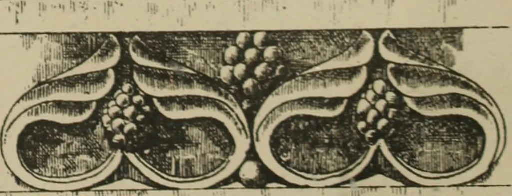 An illustration from An analysis of Gothic architecture. Illustrated by a series of upwards of seven hundred examples of doorways, windows, mouldings, roofs, arches, crosses, panels, buttresses, seats, screens, etc., and accompanied with remarks on the several details of an ecclesiastical edifice, 1903, leaf 150