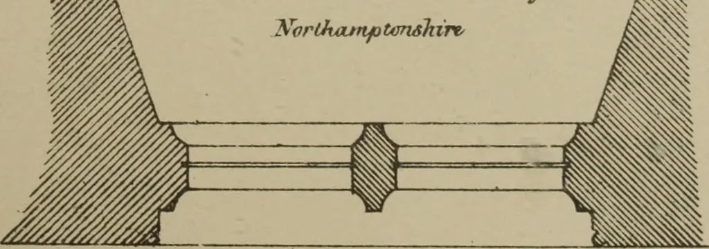 An illustration from An analysis of Gothic architecture. Illustrated by a series of upwards of seven hundred examples of doorways, windows, mouldings, roofs, arches, crosses, panels, buttresses, seats, screens, etc., and accompanied with remarks on the several details of an ecclesiastical edifice, 1903, leaf 190