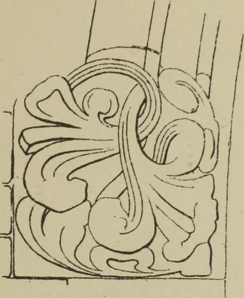 An illustration from An analysis of Gothic architecture. Illustrated by a series of upwards of seven hundred examples of doorways, windows, mouldings, roofs, arches, crosses, panels, buttresses, seats, screens, etc., and accompanied with remarks on the several details of an ecclesiastical edifice, 1903, leaf 192